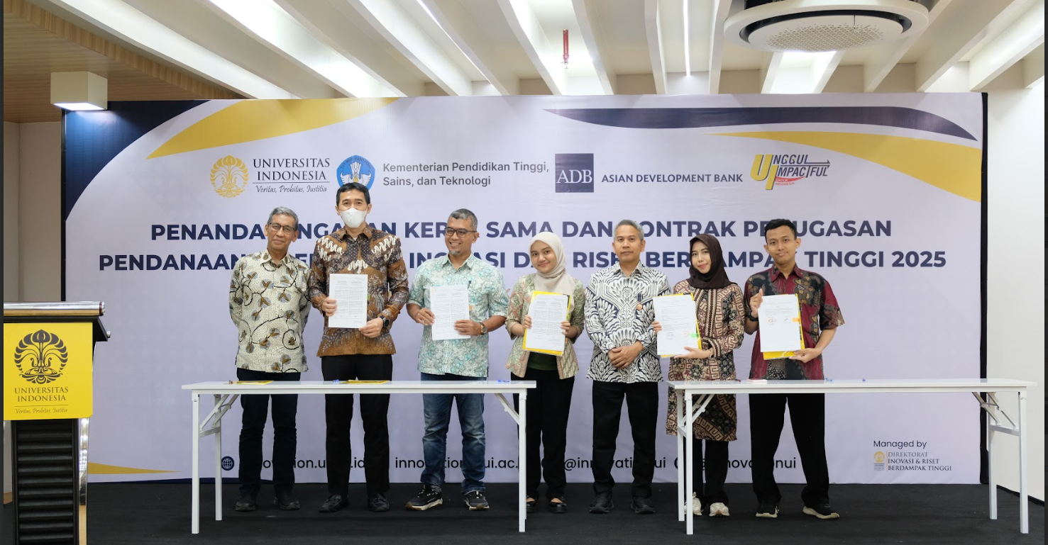UI Konsolidasikan Komitmen Riset dan Startup lewat Penandatanganan PKS Hibah Inovasi