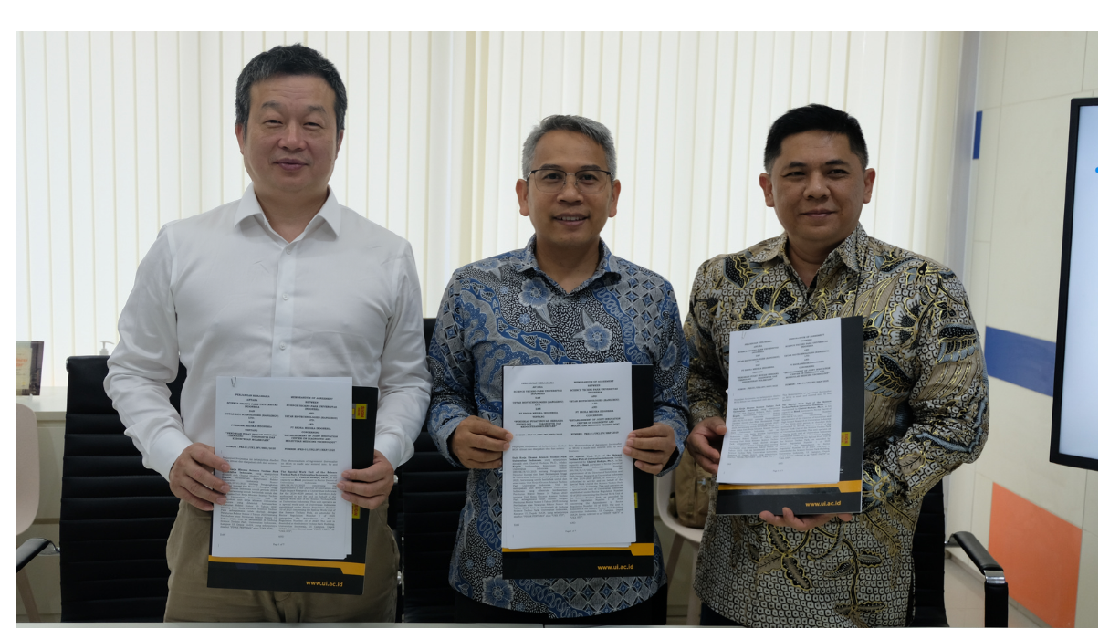 UI Melakukan Kerja Sama dengan Ustar Biotechnologies dan PT Esora Medika Indonesia Terkait Pendirian Pusat Inovasi Teknologi Diagnostik dan Kedokteran Molekuler